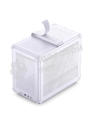 Компьютерный корпус без блока питания JONSBO C6 MAX Handle, Mini-Tower, TG, no fan, 1xUSB-A 3.0 + 1xUSB-C 3.1, mATX, mITX белый
