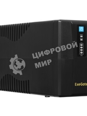 Источник бесперебойного питания ExeGate EP244543RUS Power Back BNB-600 600VA, черный, 2 евророзетки