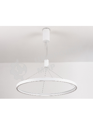Подвесной светодиодный светильник Ambrella light FL5855 WH белый 40W 3000K/4200K/6400K D800*860 (без ПДУ)