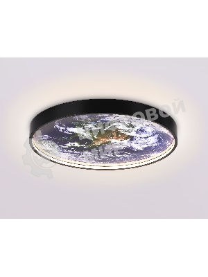 Настенно-потолочный светодиодный светильник Ambrella light FW11131 BK черный 15W LED 3000-6400K D240*38