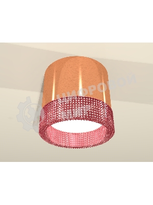 Светильник Ambrella Light XS8122022 PPG/PI золото розовое полированное/розовый GX53 (C8122, N8486)