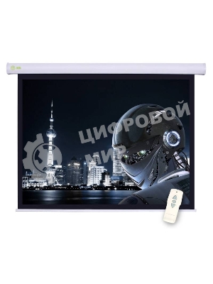 Экран Cactus 124.5x221 см Motoscreen CS-PSM-124x221 16:9 настенно-потолочный рулонный белый (моторизованный привод)