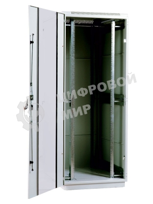 Шкаф телеком. напольный 42U (800x1000) дверь стекло (ШТК-М-42.8.10-1ААА) (3 коробки)