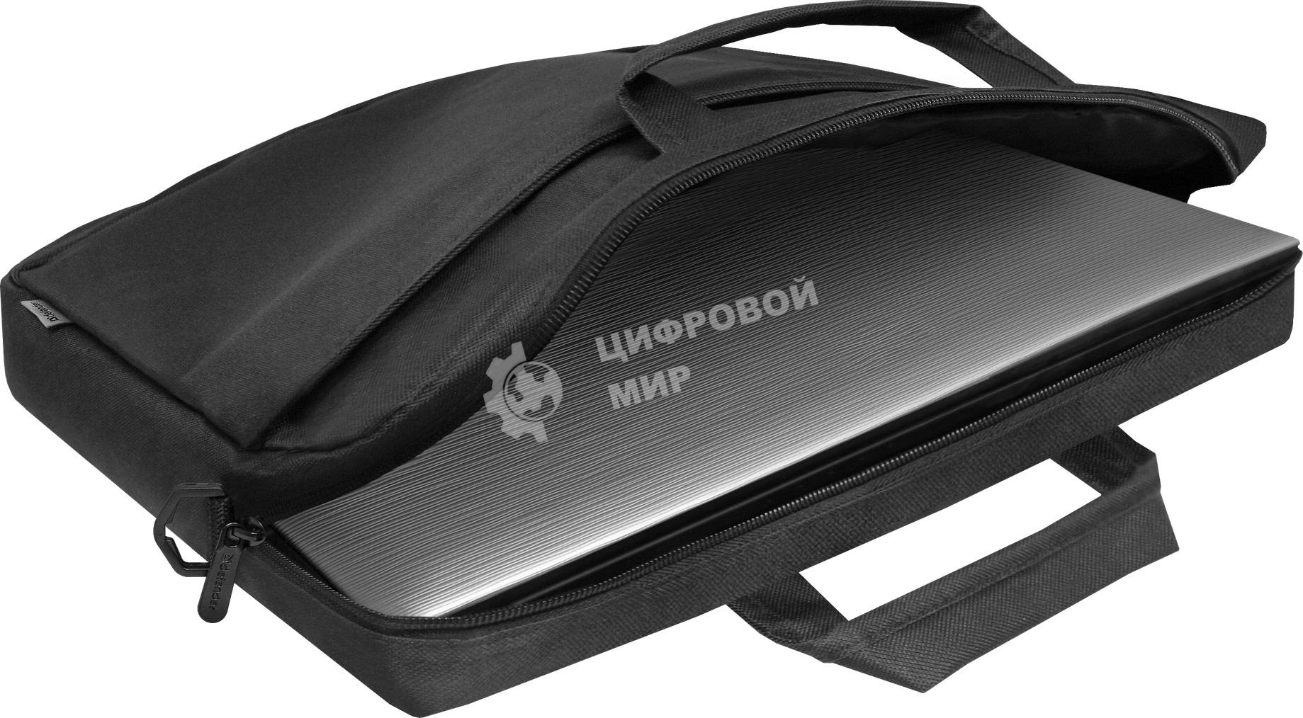 Сумка для ноутбука Defender Monte 17'' черный, органайзер 