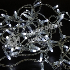 Гирлянда Neon-night Нить 10 м, 200 LED, прозрачный ПВХ, цвет свечения белый с эффектом мерцания (каждый 5-й)