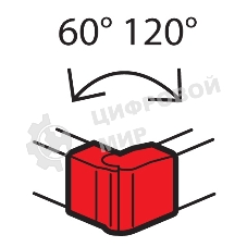 Внешний изменяемый угол Legrand 638022 - от 60° до 120° - для кабель-каналов Metra 85x50