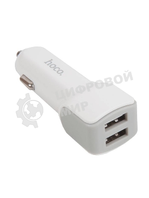 Авто ЗУ/HOCO HC-78005 Z23/2 USB/Выход: 12W/белый