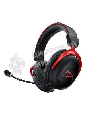 Гарнитура HyperX Cloud II красный, проводная, совместимость с консолями
