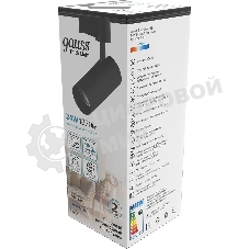 Светильник Gauss трековый цилиндр 24W 1830lm 4000K 180-240V IP20 65x210мм черный LED 1/40
