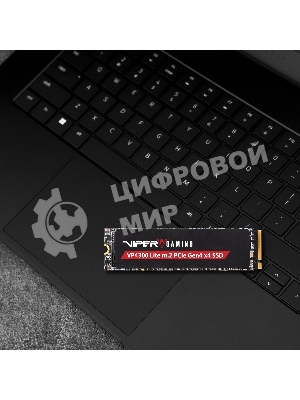 Накопитель SSD Patriot Viper VP4300 Lite, 1Tb, PCIe 4.0 x4, M.2 2280, NVMe, R/W 7400/6400, с радиатором