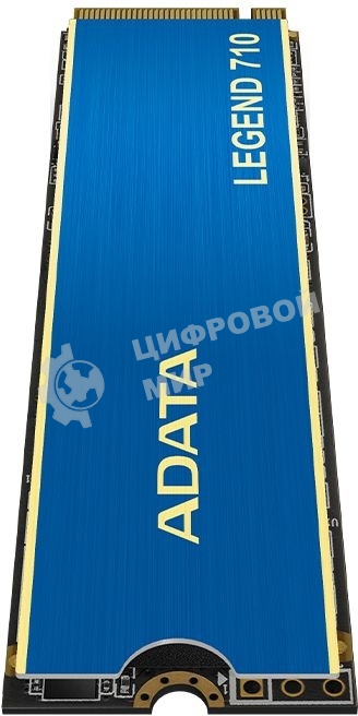 Накопитель SSD ADATA LEGEND 710, 512Gb, PCIe 3.0 x4, M.2 2280, NVMe, R/W 2400/1600, с радиатором