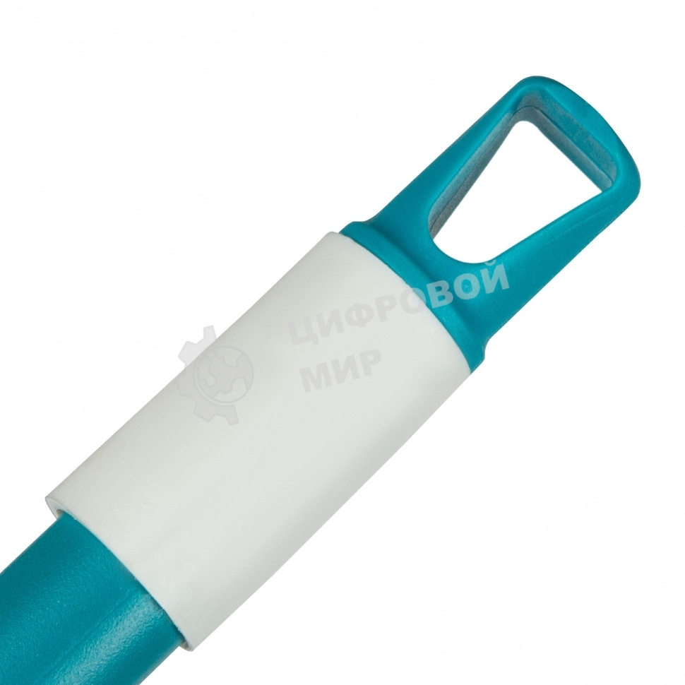 Щетка Home Palisad пластмасс. для подмет. пола, премиум, 23 см, c черенком, 120 см, бирюз. щетина