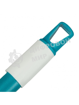 Щетка Home Palisad пластмасс. для подмет. пола, премиум, 23 см, c черенком, 120 см, бирюз. щетина