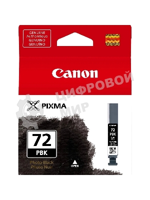 Картридж струйный Canon PGI-72PBK (6403B001) фото черный (510 стр.) для Canon PRO-10