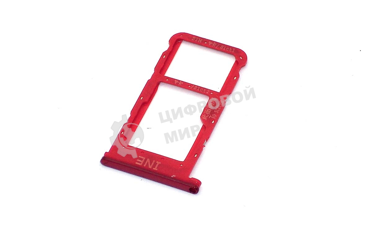 Лоток для SIM-карты Huawei Nova 3i красный
