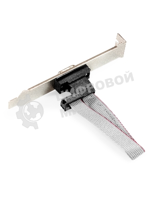 Планка портов в корпус 1xCOM ExeGate BrctDB91 (Com 10-pin (F) --> RS232 DB9 Male, кабель 20 см)