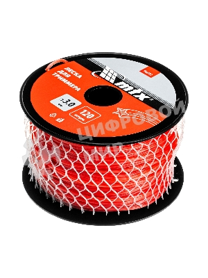 Леска для триммера звезда 3,0 мм х 120 м, на катушке MTX