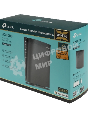 Двухдиапазонный роутер Wi-Fi 6 TP-Link Archer AX80 AX6000 с портом 2,5 Гбит/с