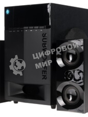 Акустическая система Dialog Progressive AP-230 BLACK акустические колонки 2.1, 35W+2*15W RMS, Bluetooth, USB+SD reader