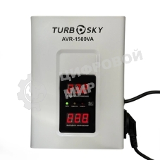 Стабилизатор напряжения Turbosky AVR-1500VA 1.5кВА однофазный черный