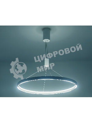 Подвесной светодиодный светильник Ambrella light FL5855 WH белый 40W 3000K/4200K/6400K D800*860 (без ПДУ)