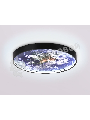 Настенно-потолочный светодиодный светильник Ambrella light FW11131 BK черный 15W LED 3000-6400K D240*38