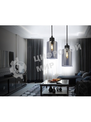 Светильник Ambrella light TR3695 BK/SM черный/дымчатый E27 max 40W D100*1000