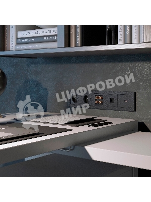 Рамка на 5 постов (черный) W0052408