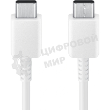 Кабель Samsung EP-DX310, USB Type-C (m) - USB Type-C (m), 1.8м, 3A, белый (EP-DX310JWEGEU)