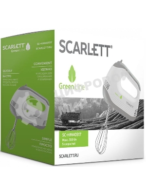 Миксер ручной Scarlett SC-HM40S17 белый
