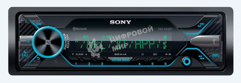 Автомагнитола Sony DSX-A416BT 1DIN 4x55Вт
