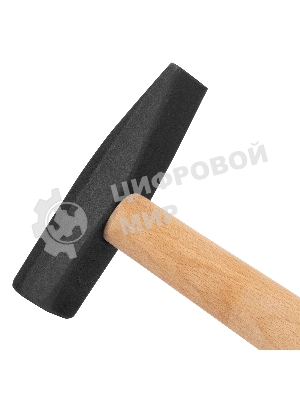 Молоток Сибртех 10211 слесарный, 200 г, квадратный боек, деревянная рукоятка