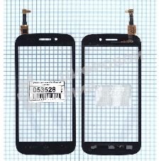 Сенсорное стекло (тачскрин) для Micromax A210 Canvas 4, черное