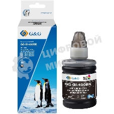 Чернила G&G GG-GI-490BK GI-490 черный пигментный 140мл для Canon Pixma G1400/G2400/G3400/G4400