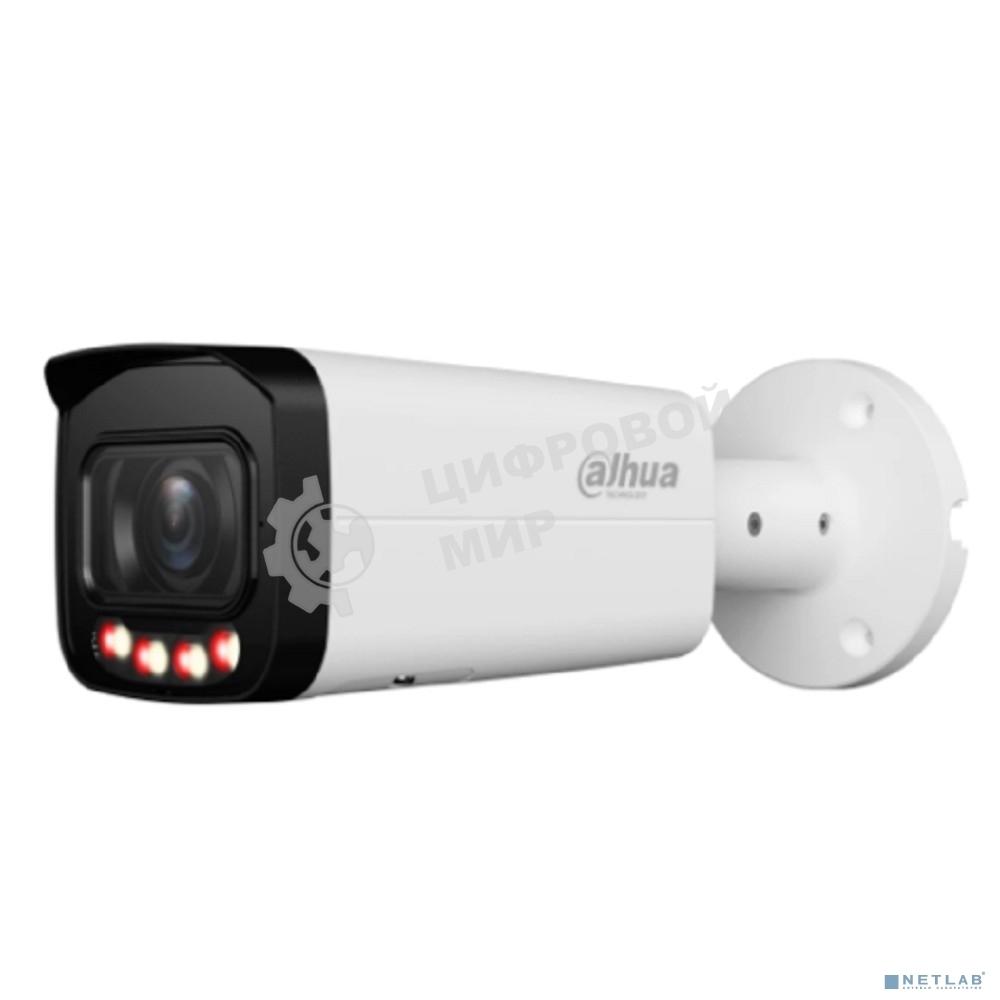 Уличная цилиндрическая IP-видеокамера DAHUA DH-IPC-HFW2449TP-ZAS-IL Smart Dual Light с ИИ 4Мп, 1/2.9” CMOS, моторизованный объектив 2.7~13.5мм, видеоаналитика, ИК до 60м, LED до 60м, IP67, IK10