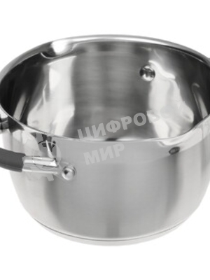 Кастрюля Rondell RDS-023 с\кр 18 см, (2,3л) Flamme (нерж.сталь 18/10,ручки из нерж.стали со вставкой силикон)