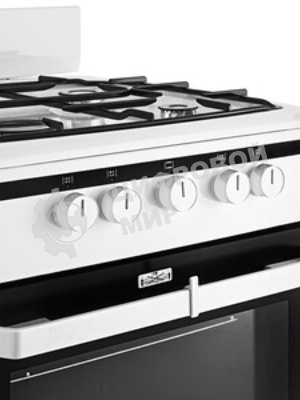 Плита газовая Hansa FCGW51001 белый, конфорок 4 шт, духовка 56 л, 50 см x 85 см x 60 см