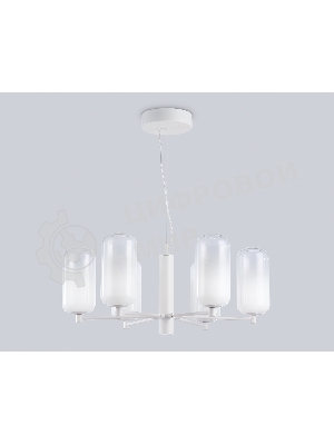 Подвесной светодиодный светильник Ambrella light LH11107/6 WH/FR белый/белый матовый 24W 3000K D630*280