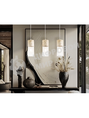 Светильник Ambrella light TR8499/3 WH/WD белый/дерево E27/3 max 60W 550*100*1000
