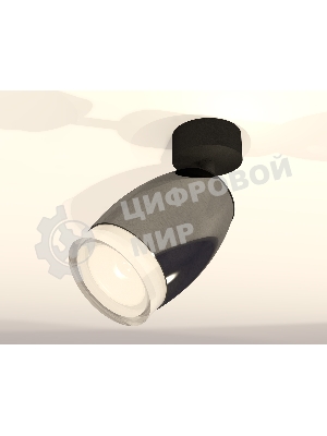 Комплект поворотного светильника Ambrella light XM1123005 DCH/SBK/FR черный хром/черный песок/белый матовый MR16 GU5.3 (A2210, C1123, N7160)
