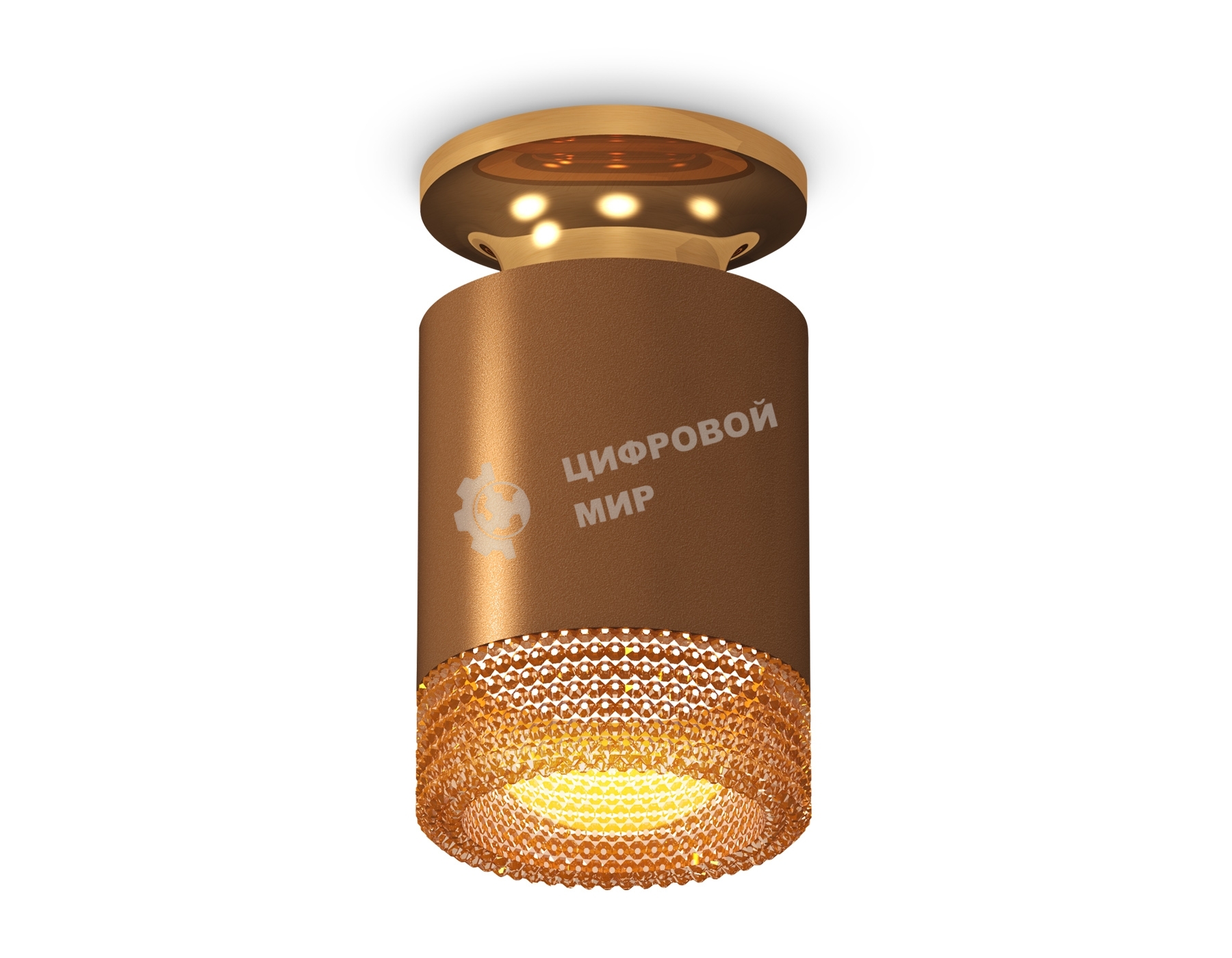 Светильник Ambrella Light XS6304131 SCF/PYG/CF кофе песок/золото желтое полированное/кофе MR16 GU5.3 (N6905, C6304, N6154)