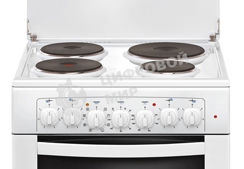 Плита электрическая Gefest 6140-02 белый, конфорок 4 электрических, духовка 55 л, 60 см x 85 см x 60 см