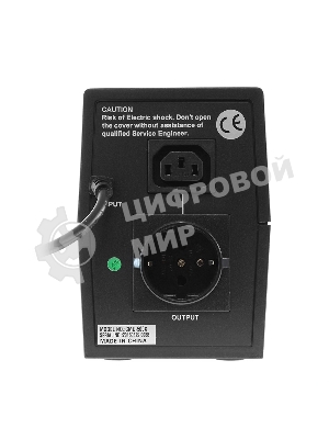 Источник бесперебойного питания Crown CMU-500X (480 ВА/240 Вт; Off-Line; 1 х Euro + 1 х IEC-320 резервным питанием и фильтрацией; 12V/4,5AH х 1; пластик)