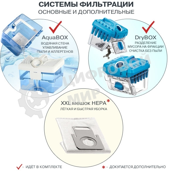 Моющий пылесос Thomas DryBOX + AquaBOX Cat&Dog белый/оранжевый, 325/1700Вт, уборка сухая, пылесборник контейнер 2.6 л