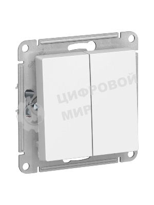 Механизм выключателя 2-кл. AtlasDesign (сх.5) 10АХ бел. SchE ATN000151