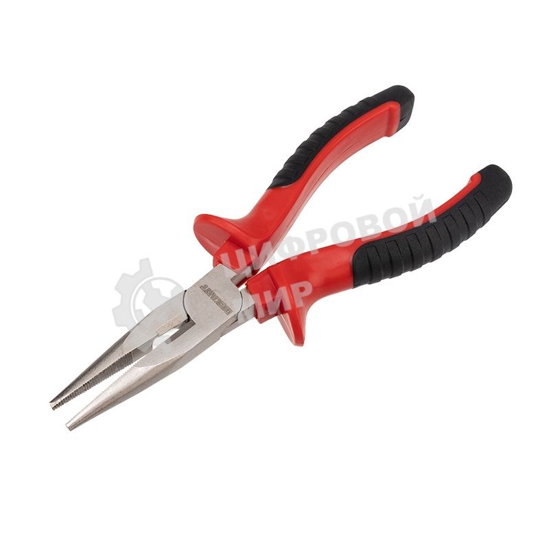 Тонкогубцы Rexant 160 мм никелированные, двухкомпонентные рукоятки