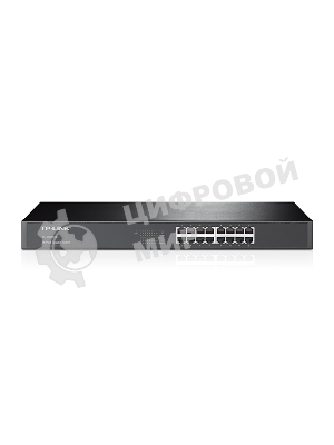Коммутатор TP-Link SMB TL-SG1016 Коммутатор 16-port Gigabit Switch, 1U 19-inch rack-mountable steel case