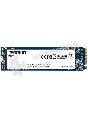 Накопитель SSD Patriot P300, 128Gb, PCIe 3.0 x4, M.2 2280, NVMe, R/W 1600/600