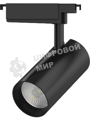 Светильник трековый цилиндр Gauss 32W 2940lm 4000K 180-220V IP20 75x216мм черный линза 36º LED