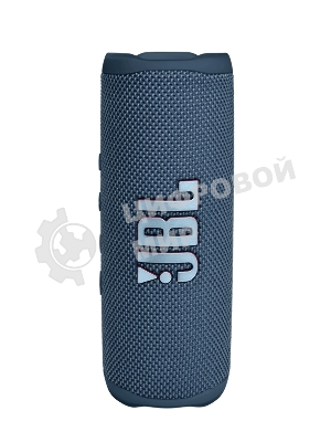Портативная акустика JBL Flip 6 синий, Bluetooth 5.1, время воспроизведения 12 ч, емкость аккумулятора 4800 mAh, время заряда 2,5 ч, синий